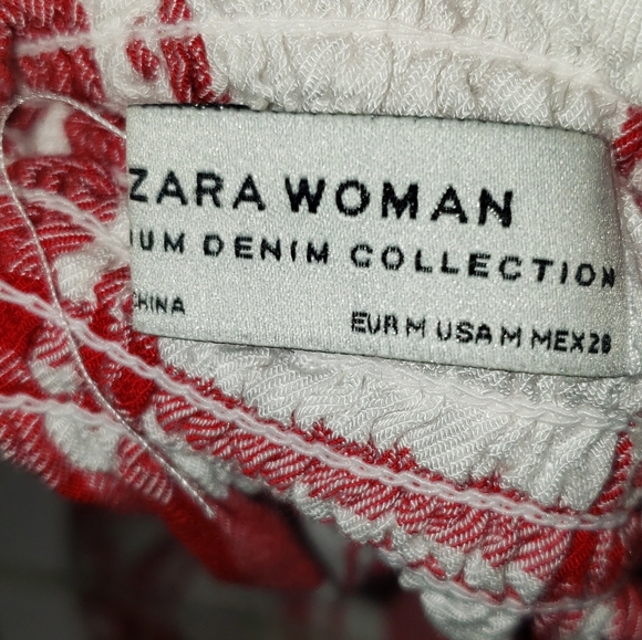 Plaid red and white zara dress - Picture 3 of 4